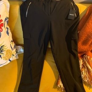 DKNY Black Cargo Dress Pants
